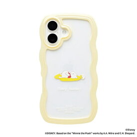 HAMEE｜ハミィ [iPhone 16専用]ディズニーキャラクター うねうねケース イエロー/プー/はちみつ 661-989098