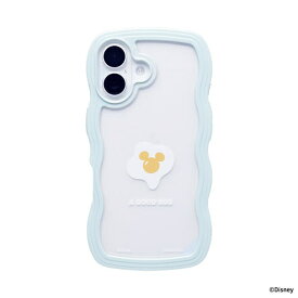 HAMEE｜ハミィ [iPhone 16専用]ディズニーキャラクター うねうねケース ミント/目玉焼き 661-989104