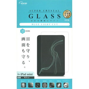 ETSUMI|エツミ iPad mini(A17 Pro)用 液晶保護ガラス ブルーライトカット V-82729