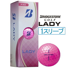 ブリヂストン｜BRIDGESTONE レディース ゴルフボール LADY レディ ピンク L5PXJ [3球（1スリーブ）]