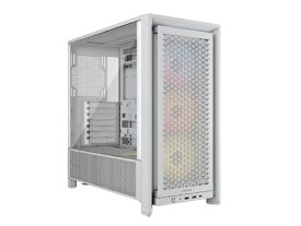 CORSAIR｜コルセア PCケース [ATX /Micro ATX /Extended ATX /Mini-ITX] FRAME 4000D RS ARGB ホワイト CC-9011297-WW