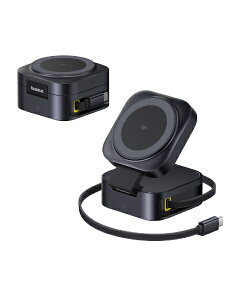 yGg[2{bΏۃ[U[ 9/21z Baseusbx[XAX PicoGo 2-in-1 }[d 67W 莮USB-CP[u Qi2Ή Cosmic Black P1027680012300