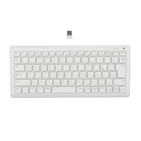 ナカバヤシ｜Nakabayashi キーボード 超静音(Windows11対応) ホワイト FKB-R251W [ワイヤレス /USB]