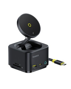 Baseusbx[XAX CX[dmUSB-C IXX J[hXbgx2 / HDMI / USB-Ax2 / USB-Cx2nUSB PDΉ 100W hbLOXe[V RY~bNubN B0007290012100 [USB Power DeliveryΉ]