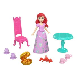 マテル｜Mattel HWG98 ディズニープリンセス/アナと雪の女王 ミニドール&アクセサリー ディズニープリンセス アリエル ＜ティータイム＞