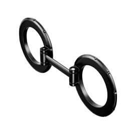 AREA｜エアリア スマホ用デュアルマグネットリング『マグネブル』　[スタンド機能/スマホ2台取付対応] ブラック MS-MAGBLE-GM