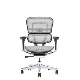 関家具｜SEKI FURNITURE チェア [W675xD665xH1050〜1145mm] PRO2 Low Type[ブラックフレーム] ホワイト 445417 EHP2-LAM-DR-BF-WH