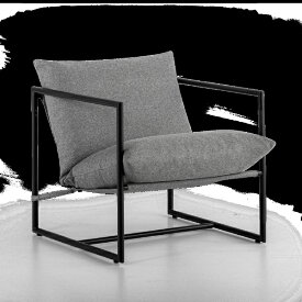 ZINUS｜ジヌス AIDANラウンジチェア ライトグレー