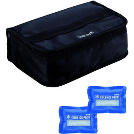 アスベル｜ASVEL 1段用保冷ランチバッグ（保冷剤付） ブラック A3166