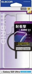 ELECOM�b�G���R�� Galaxy S25 Ultra�iSC-52F�j/�n�C�u���b�h�P�[�X/MAGKEEP �u���b�N PM-G252MAG02BK