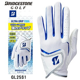 ブリヂストン｜BRIDGESTONE ゴルフグローブ ULTRA GRIP COOL ウルトラグリップ クール ホワイト GL25S1 [メンズ /左手着用(右打ち用) /24cm]
