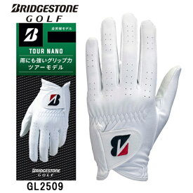 ブリヂストン｜BRIDGESTONE ゴルフグローブ TOUR NANO ホワイト GL2509 [メンズ /左手着用(右打ち用) /25cm]