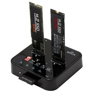 ITPROTECH�b�A�C�e�B�v���e�b�N SSD�X�^���h USB-C�{USB-A�ڑ� SD�J�[�h�X���b�g���� �N���[���@�\(Mac/Windows11�Ή�) �u���b�N AOK-M2SDCL-10G [M.2�Ή� /SATA�{NVMe /2��]
