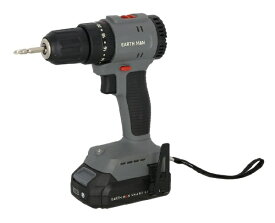 アースマン｜EARTH MAN EM18Vブラシレス振動ドリル グレーブラック SL-BDR40-AS