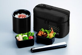 タフコ｜tafuco スタイラス　ランチボックスオブロング400ml（ブラック） F-2449