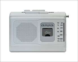 とうしょう｜TOHSHOH ポータブルラジオカセットレコーダー aiwa ホワイト GAA4-PCR0001-WH [ラジオ機能付き]