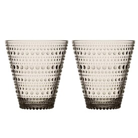 【エントリーで最大全額ポイント還元｜8/22迄】 iittala｜イッタラ カステヘルミ タンブラー グラス コップ ペアセット （2個入り） リネン [正規品]