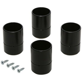 平安伸銅工業｜HEIAN SHINDO キャップ 丸型 LABRICO ラブリコ 丸棒 直径 30mm 対応 マットブラック 黒 ゴム製 アジャスター