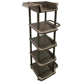 和泉化成｜IZUMI KASEI シューズラック 4段+トレー ブラウン