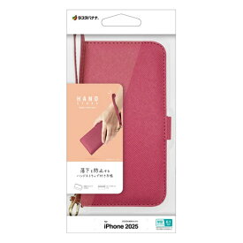 ラスタバナナ｜RastaBanana iPhone 17e/16e ハンドストラップ付き手帳型ケース マゼンタ