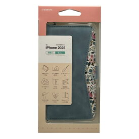 ラスタバナナ｜RastaBanana iPhone 16e 花柄手帳型ケース ライトブルー