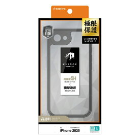 ラスタバナナ｜RastaBanana iPhone 16e RHINOX 極限保護 ハイブリッドケース TPU×アクリル 5H 衝撃吸収 MIL規格準拠 ブラッククリア