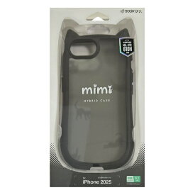 ラスタバナナ｜RastaBanana iPhone 16e mimi 猫耳ハイブリッドケース TPU×PC MIL規格準拠 ブラック×ブラックフロスト