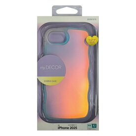 【エントリーで最大全額ポイント還元｜7/18迄】 ラスタバナナ｜RastaBanana iPhone 16e MY.DECOR ハイブリッドケース TPU×PC - wave - ホログラム クリア
