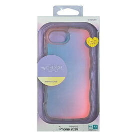 ラスタバナナ｜RastaBanana iPhone 16e MY.DECOR ハイブリッドケース TPU×PC - wave - ホログラム ピンク