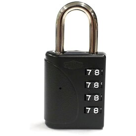 ガードロック｜Guard Lock ガード 検索＆シリンダー付4段番号可変錠 黒 【メーカー直送・代金引換不可・時間指定・返品不可】