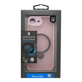 ラスタバナナ｜RastaBanana iPhone 16e ZEROSAFE Shaft Magsafe対応 360°回転スタンドケース フロスト ピンク