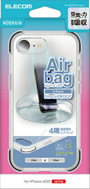 ELECOM｜エレコム iPhone 16e ハイブリッドケース MUBRAIN クリアxクリア