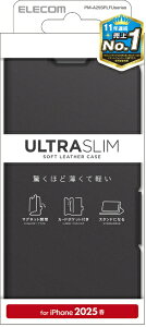 ELECOMbGR iPhone 16e \tgU[P[X ^ Εt ubN