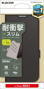 ELECOMbGR iPhone 16e \tgU[P[X Εt ϏՌ Xeb` ubN