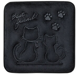 BONFORM�b�{���t�H�[�� �N�b�V���� �L���b�g�c�C���Y �p�^ �T�C�Y�F450×450×23mm �u���b�N 5224-02BK