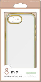 ELECOM｜エレコム 【iPhone 16e】 ソフトケース &me メタリックライン ミント