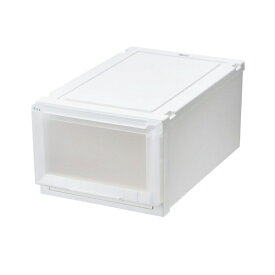 天馬｜TENMA 天馬 収納ケース 衣装ケース フィッツケース アドバンス M 幅35×奥行55×高さ25cm 引き出し 積み重ね 押し入れ クローゼット ホワイトクリア Fits フィッツ