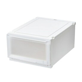 【エントリーで最大全額ポイント還元｜8/5迄】 天馬｜TENMA 天馬 収納ケース 衣装ケース フィッツケース アドバンス M 幅40×奥行55×高さ25cm 引き出し 積み重ね 押し入れ クローゼット ホワイトクリア Fits フィッツ