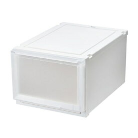 天馬｜TENMA 天馬 収納ケース 衣装ケース フィッツケース アドバンス L 幅40×奥行55×高さ30cm 引き出し 積み重ね 押し入れ クローゼット ホワイトクリア Fits フィッツ