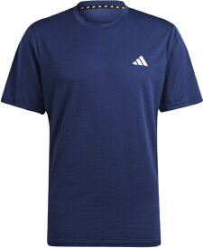 アディダス｜adidas メンズ トレイン エッセンシャルズ トレーニング 半袖 Tシャツ ダークブルー NQE20 [メンズ /Sサイズ]