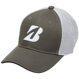 ブリヂストン｜BRIDGESTONE メンズ プロモデル キャップハーフメッシュ グレー CPG25D [メンズ /フリーサイズ：約56〜59cm]【返品交換不可】
