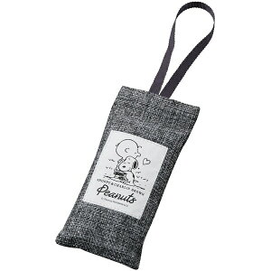 BONFORM|ボンフォーム ファンシー スヌーピーチャーリーデオ 竹炭消臭バッグ(1個) サイズ:70×160×20mm グレー 7458-84GY