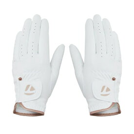 テーラーメイドゴルフ｜Taylor Made Golf レディース ゴルフグローブ プレイヤーズ レディ グローブ ペア White×Pink UN806 [レディース /両手装着用 /18cm]