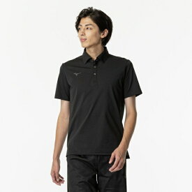 mizuno｜ミズノ メンズ ソフトドライポロシャツ ブラック 32MAB083 [メンズ /2XLサイズ]【返品交換不可】