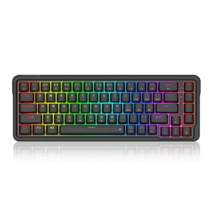 REDRAGONbbhS Q[~OL[{[h K709 NOVA 60% Wired Gasket RGB(pz) ubN K709-RGBTI [L /USB]