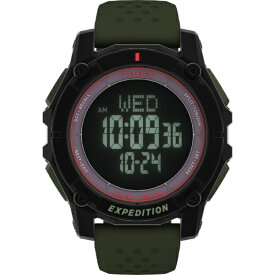 【エントリーで最大全額ポイント還元｜7/18迄】 TIMEX｜タイメックス エクスペディション リッジ ソーラー [Expedition Ridge Solar] 1年保証 ブラック（バンド：グリーン） TW4B33700 [正規品]