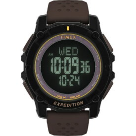 TIMEX｜タイメックス エクスペディション リッジ ソーラー [Expedition Ridge Solar] 1年保証 ブラック（バンド：ブラウン） TW4B33800 [正規品]