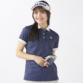フィラゴルフ｜FILA GOLF レディース 半袖シャツ ネイビー 755603 [レディース /Mサイズ]【返品交換不可】