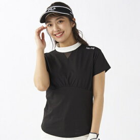 フィラゴルフ｜FILA GOLF レディース モックネックシャツ ブラック 755645 [レディース /Lサイズ]【返品交換不可】