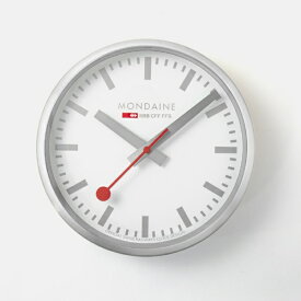 MONDAINE｜モンディーン 掛け時計 ウォールクロック 25cm シルバー A990.CLOCK.18SBV